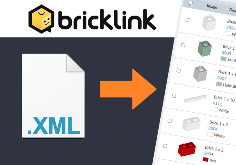 How to Upload an XML Parts List to BrickLink