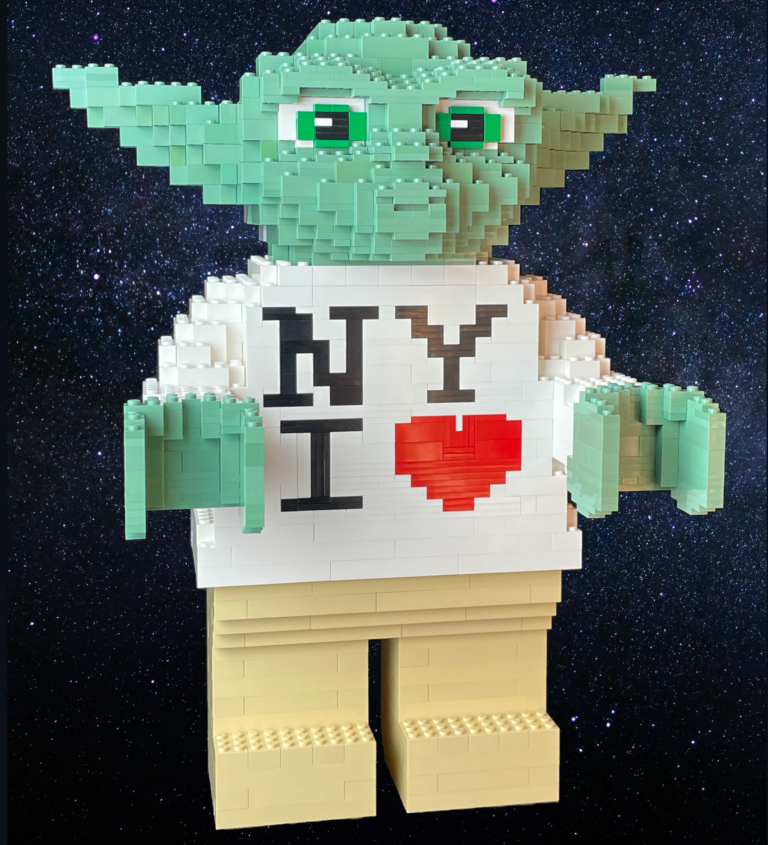 The 2013 Brick-Built NY I ♥ Yoda Statue