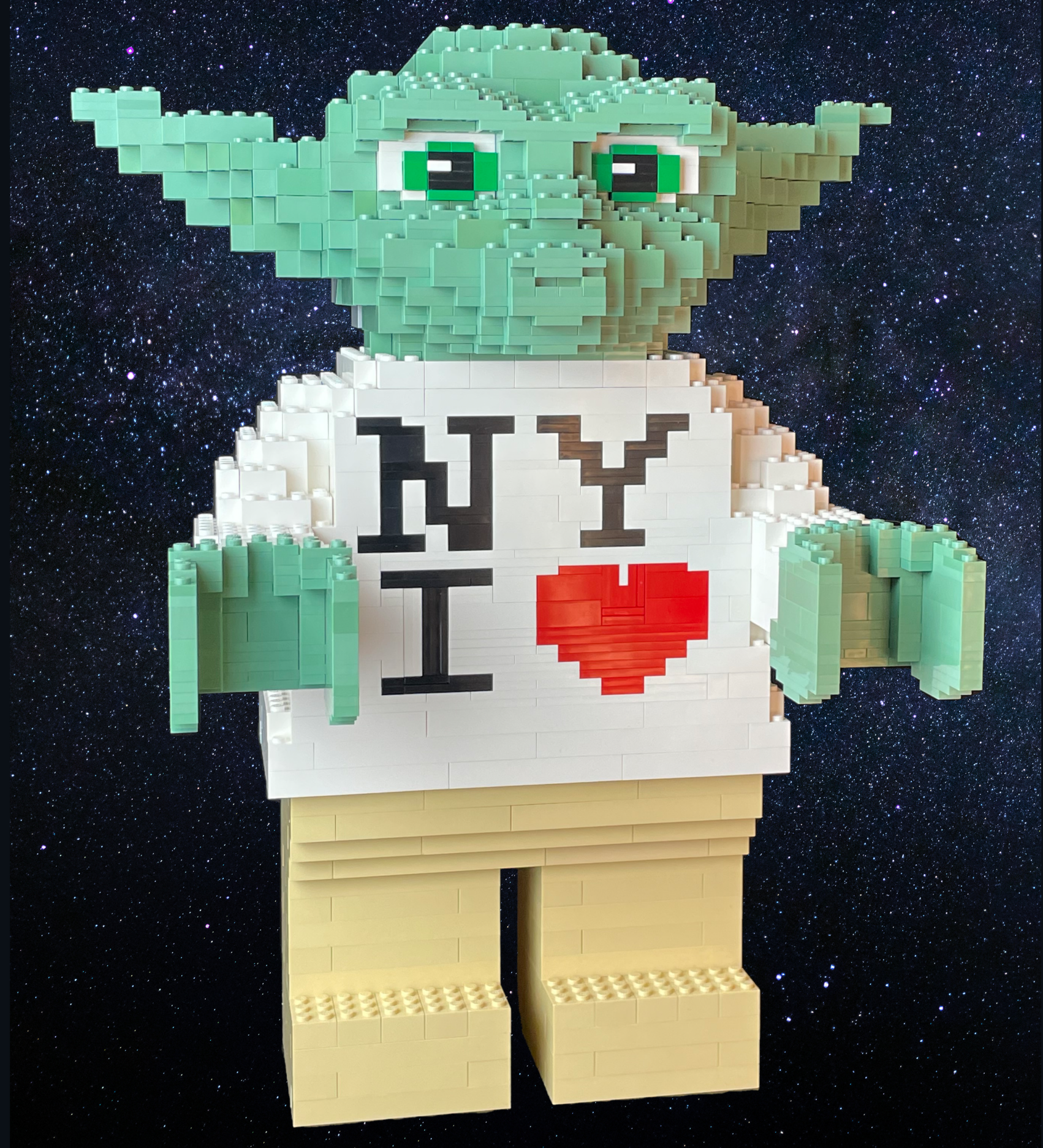 NY I ♥ Yoda Statue Replica (MOC)