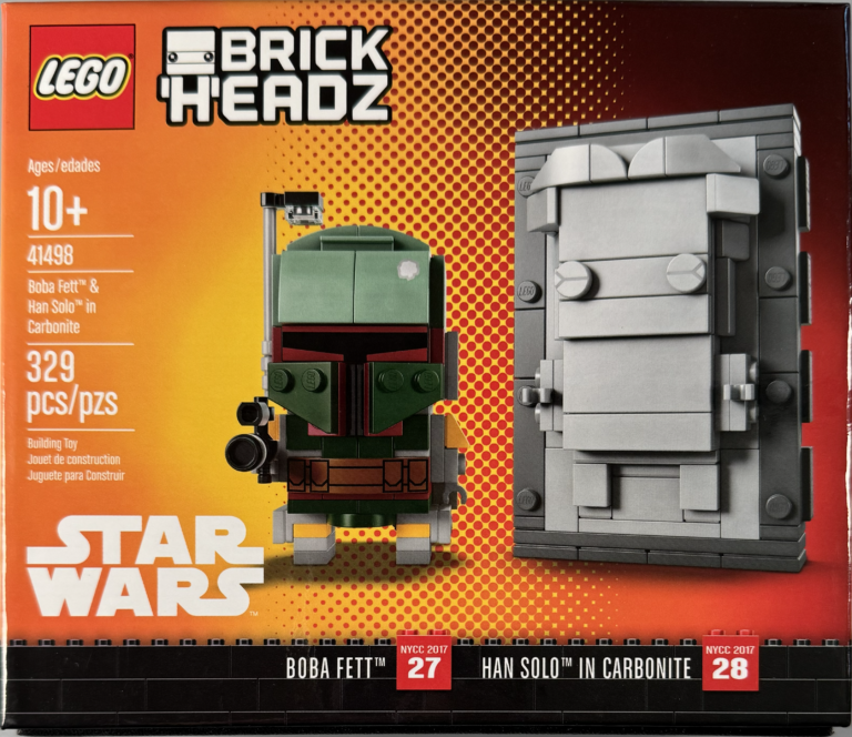 The 2017 Boba Fett & Han Solo in Carbonite BrickHeadz